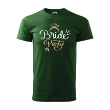 Póló Bride party mintával - Zöld XXL méretben ajándéktárgy
