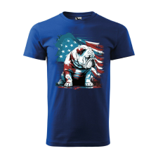 Póló Bulldog mintával - Kék XXXL méretben ajándéktárgy