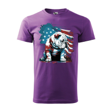 Póló Bulldog mintával - Lila XL méretben ajándéktárgy