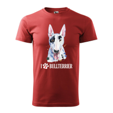  Póló Bullterrier mintával - Terrakotta XL méretben v2 ajándéktárgy