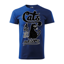 Póló Cats mintával - Kék S méretben ajándéktárgy