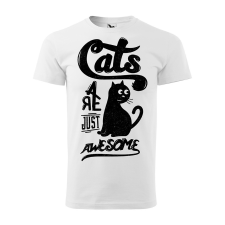 Póló Cats  mintával Magenta 3XL egyedi ajándék