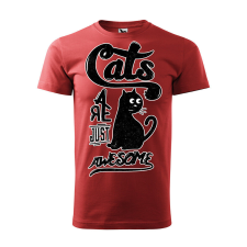 Póló Cats mintával - Terrakotta M méretben ajándéktárgy