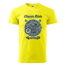  Póló Classic Ride  mintával Sárga 3XL egyedi ajándék