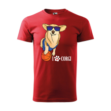  Póló Corgi mintával - Piros XXXL méretben v2 ajándéktárgy