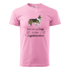 Póló Corgi mintával - Rózsaszín XXL méretben v1 ajándéktárgy