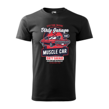  Póló Dirty Garage  mintával Fekete 2XL egyedi ajándék