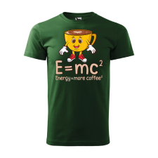 Póló Energy more coffee mintával - Zöld XXXL méretben ajándéktárgy
