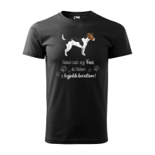 Póló Foxi mintával - Fekete XL méretben ajándéktárgy