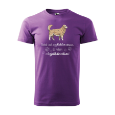 Póló Golden retriver mintával - Lila XXXL méretben ajándéktárgy