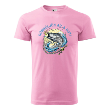  Póló Görbüljön a bot mintával - Rózsaszín S méretben ajándéktárgy