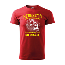  Póló Hegesztő vagyok mintával - Piros S méretben ajándéktárgy
