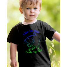  Póló horgászoknak - Life to fish-Fish to life gyerek póló