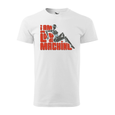 Póló I am a love machine mintával - Fehér XL méretben ajándéktárgy
