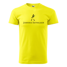  Póló Johnnie Skywalker  mintával Sárga 3XL egyedi ajándék