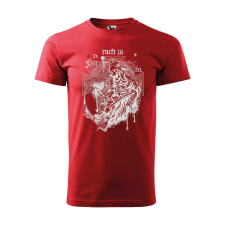  Póló Kaszás  mintával Piros XL egyedi ajándék