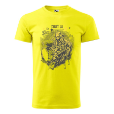  Póló Kaszás mintával - Sárga L méretben ajándéktárgy