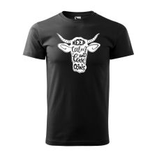  Póló Keep calm and love cows mintával - Fekete L méretben ajándéktárgy