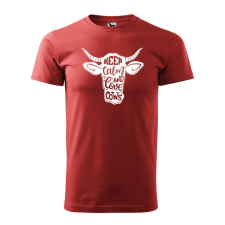 Póló Keep calm and love cows mintával - Terrakotta L méretben ajándéktárgy