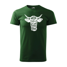 Póló Keep calm and love cows mintával - Zöld S méretben ajándéktárgy