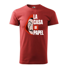 Póló La casa de papel mintával - Terrakotta XL méretben ajándéktárgy