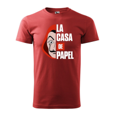  Póló La casa de papel mintával - Terrakotta XXXL méretben ajándéktárgy