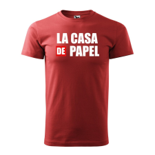  Póló La casa de papel V2 mintával - Terrakotta XXL méretben ajándéktárgy