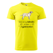  Póló Labrador  mintával Sárga 3XL egyedi ajándék