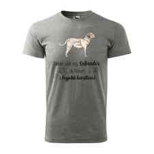 Póló Labrador mintával - Szürke XXXL méretben ajándéktárgy