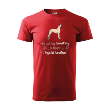 Póló Német dog mintával - Piros XXXL méretben ajándéktárgy