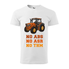 Póló No ABKS No ASR No THM mintával - Fehér XXL méretben ajándéktárgy