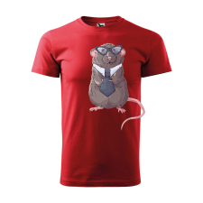  Póló Patkány mintával - Piros XXL méretben ajándéktárgy
