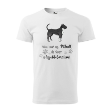 Póló Pitbull mintával - Fehér XXXL méretben ajándéktárgy