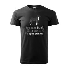 Póló Pitbull mintával - Fekete XL méretben ajándéktárgy
