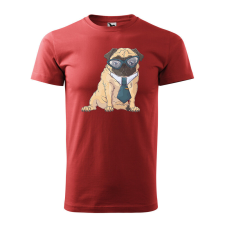 Póló Pug Dog mintával - Terrakotta XL méretben ajándéktárgy