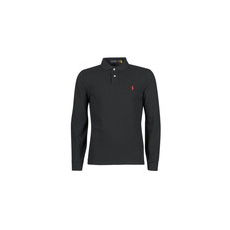 Polo Ralph Lauren Hosszú ujjú galléros pólók POLO AJUSTE DROIT EN COTON BASIC MESH LOGO PONY PLAYER Fekete EU XL