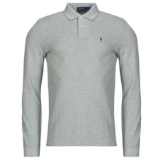Polo Ralph Lauren Hosszú ujjú galléros pólók POLO AJUSTE DROIT EN COTON BASIC MESH Szürke EU XL