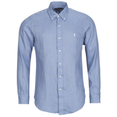 Polo Ralph Lauren Hosszú ujjú ingek CHEMISE COUPE DROITE EN LIN Kék EU XL