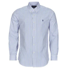 Polo Ralph Lauren Hosszú ujjú ingek CHEMISE COUPE DROITE POPELINE PREMIUM Kék EU XXL