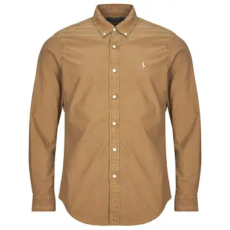 Polo Ralph Lauren Hosszú ujjú ingek CHEMISE DROITE CUSTOM EN OXFORD LEGER Barna EU XXL