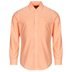 Polo Ralph Lauren Hosszú ujjú ingek CHEMISE DROITE CUSTOM EN OXFORD LEGER TEINTURE MINERALE Narancssárga EU M