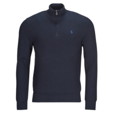 Polo Ralph Lauren Mellények / Kardigánok PULL DEMI ZIP EN COTON TEXTURE Tengerész EU L