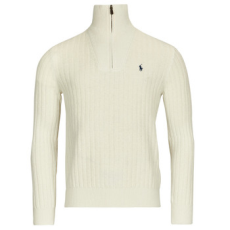 Polo Ralph Lauren Pulóverek PULL 1/2 ZIP EN LAINE MELANGE Fehér EU L