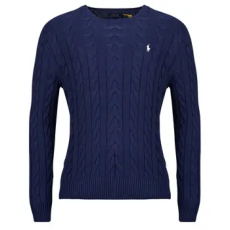Polo Ralph Lauren Pulóverek PULL COL ROND EN MAILLE TORSADEE Tengerész EU S