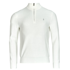 Polo Ralph Lauren Pulóverek PULL DEMI ZIP EN COTON TEXTURE Fehér EU XL