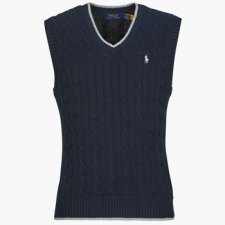 Polo Ralph Lauren Pulóverek PULL SANS MANCHE MAILLE TORSADEE Tengerész EU M férfi pulóver, kardigán
