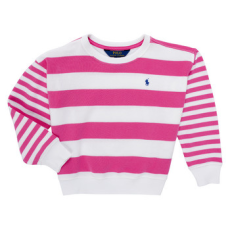 Polo Ralph Lauren Pulóverek STRPEBBBLCN-KNIT SHIRTS-SWEATSHIRT Rózsaszín 6 éves
