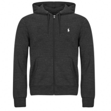 Polo Ralph Lauren Pulóverek SWEATSHIRT ZIPPE EN DOUBLE KNIT TECH Fekete EU S