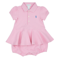 Polo Ralph Lauren Rövid ruhák SS PEPLUM BU-ONE PIECE-SHORTALL Rózsaszín 24 hónapos