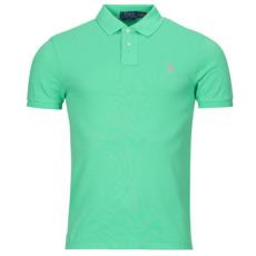 Polo Ralph Lauren Rövid ujjú galléros pólók POLO AJUSTE SLIM FIT EN COTON BASIC MESH Zöld EU L